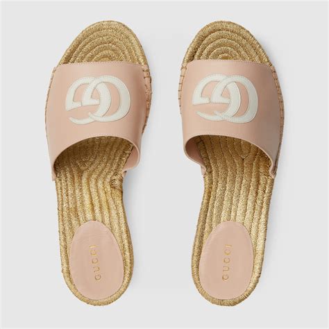 gucci espadrilles slides|gucci espadrille flats.